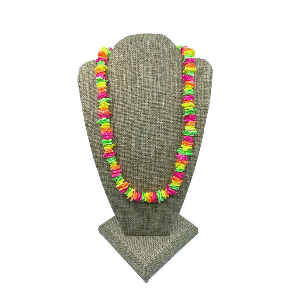Multicolored Puka Shell Necklace